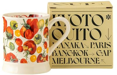 Tazza in ceramica vintage da 350 ml, coppia di latte per la colazione con manico, tazza gialla crema pomodoro