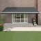 Toldo retráctil Aluminio y Tela Gris Antracita 5x3 m, Xichuzi Toldo Balcon, Toldos Exterior Terraza, Toldos para Ventanas3154440