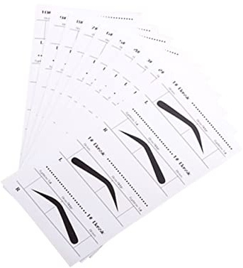IMIKEYA 10pièces Lot De Pochoirs Adhésifs Pour Sourcils Outils De Maquillage Beauté Avec Modèles De Sourcils Et Pochoirs De Mise Forme