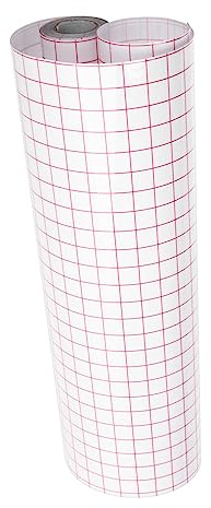 Angoily Rot Gitter Transferfolie Doppelseitige Anwendung Transparentes Vinyl Transferpapier Für Glatte Oberflächen Für Tassen Aufkleber Fenster Wände