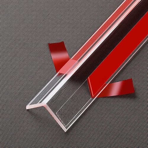 Wansiman L-förmiger Eckschutzstreifen,Transparent Wandkantenschutz,Selbstklebend Wand-Eckschutzstreifen L-förmig,Möbelkantenschutz,für Wände,Türrahmen,Schränke,Sockelleisten,Tische,Treppen