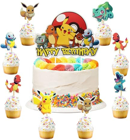 49 PCS Tortendeko Geburtstag Kinder,Kuchen Deko,Happy Birthday Cake Topper Cupcake,Tortendekoration Kinder für Jungen/Mädchen