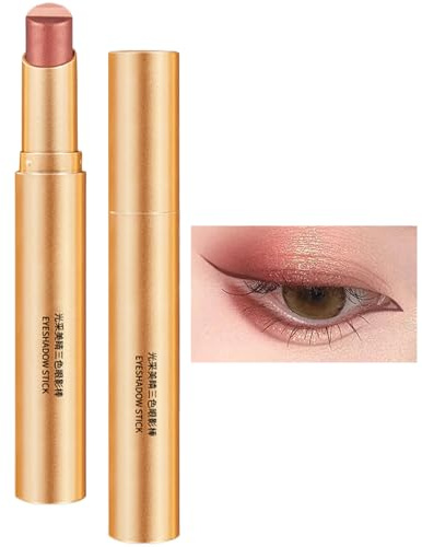 Stick Fard À Paupières Crème Crayons Fard À Paupières Marron Pailleté | Crème Fard Yeux Pour Jeunes Débutants, Maison, Thanksgiving, Noël, Nouvel An Chinois, Saint-Valentin, Fête Des Mères,