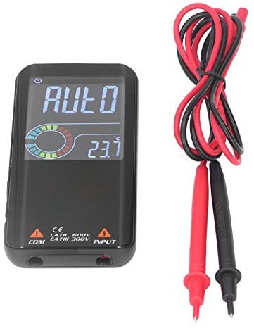 KIMISS Multimètre Numérique BSIDE S10 avec écran LCD Couleur – Testeur de Tension 9999 Points, Voltmètre, Multimètre Intelligent pour Mesure de Tension, de Résistance, de capacité et de Fréquence