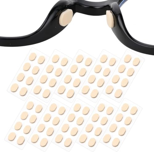 FIMWOLZ 4 Paar Selbstklebende Schwamm Brillen Nasenpads, Anti-Rutsch Nasenflügel Brillenpads, Nasenbrille