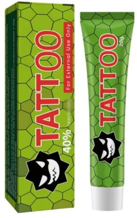 Tattoo Crème de Soin - Apaise la Peau Irritée & Accélère la Guérison - 20g - Pour Usage Externe - Protège et Hydrate votre Nouveau Tatouage
