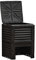 Outsunny Compostador Capacidad de 300L Compostera Orgánica para Producción Abono de Jardín Exterior con 48 Respiraderos 60,5x60,5x81,5 cm Negro