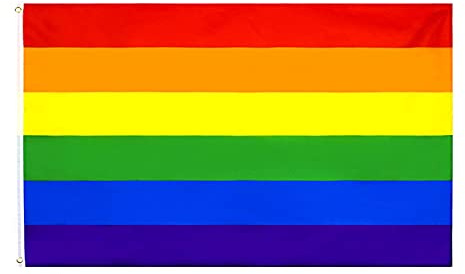 Drapeaux Arc-en-Ciel, Drapeau Rainbow, Banderoles de La Fierté Gaie, Bannière LGBT Pride, Intérieur ou extérieur Peace Drapeau Rainbow LGBT Gay Pride Festival Diversity Celebration, 90x150cm