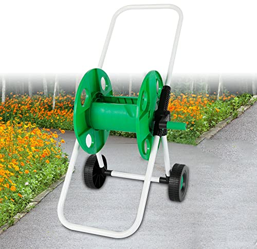 Profi Schlauchwagen Set Gartenschlauch 50m Schlauchtrommel 87cm Höhe mit Kupplungen