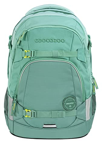 coocazoo Schulrucksack Mate „All Mint”, türkis, ergonomischer & anpassbarer Tornister, höhen- & größenverstellbar, mit Brustgurt & Hüftgurt, ab der 3. Klasse