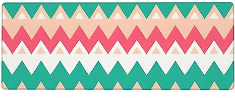 Colour Curve Ripple Chart Extra Large Rubber Keyboard and Mouse Pad (12x31.5in) Thickened Design, 3mm Rubber, More Comfortable Feel.