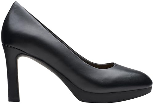 Clarks Damen Ambyr2 Braley Pumps, Black Leather, 41 EU