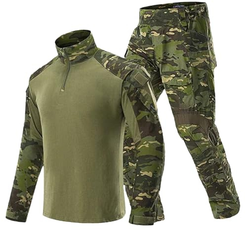 Taktische Uniformen Herren Ripstop Camo Camo1 Bekleidungssets G3 Anzug Airsoft Paintball Multicam Cargohose Wanderhemd
