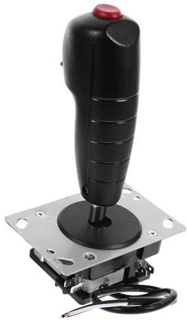 Joystick für Flugsimulatoren mit Mikrobewegung und Einfacher Montage | Aluminiumlegierung und Pvc, Game Console Zubehör, Tragbarer Flugstick als Austauschteil für Videospiele