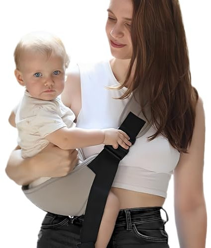 NJCXOLA Porte bebe, Porte-bébé à chargement frontal, Enveloppant Réglable Portable Echarpe De Portage Bebe Porte Bebe Naissance Porte-Bébé Réglable Écharpe