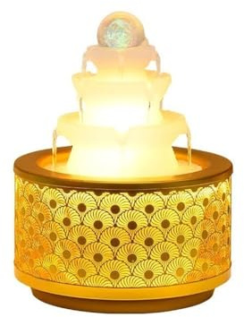 XUJUAN-0227 Fuente de Mesa Fuente de Agua circulante for Escritorio, Rueda de Feng Shui for Oficina, Sala de Estar, Entrada, Adornos Decorativos de Escritorio Decoración de Regalo(Grande)