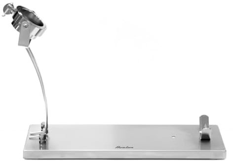 Avalon Support à Jambon Home avec tête rotative Inoxydable. Support à Jambon métallique avec Base en Acier Inoxydable, modèle Pliable 49,5 x 16,5 x 39 cm