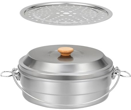mioosho Pentole per cottura a vapore in acciaio inox 304, pentole per cottura a vapore per pesce, adatte per cucinare zuppe di verdure