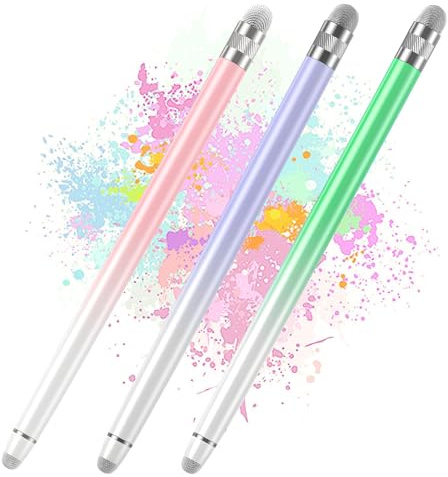 Bopomofo 3PCS Stylus Pen for Touchscreen,Stylus Pen for iPhone/iPad/Tablet Android/Microsoft/Surface,Compatible with Touch Screens(Purple/Pink/Green)
