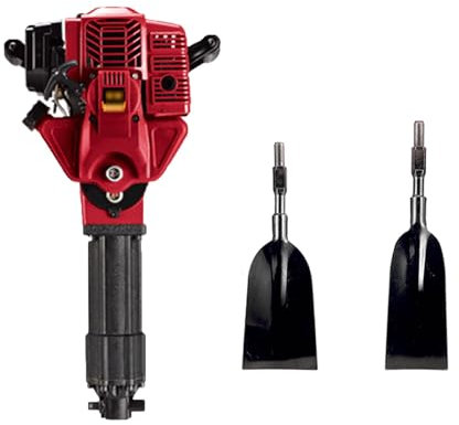 YSFHYAN Excavator Tree Planting Shovel,Planting Shovel Machine,Handheld Trencher Digger Machine,Hand Pulled Start,Equipped with Wide and Medium Shovels,for Digging Trees and Cutting Roots
