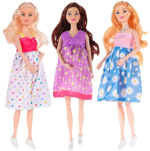 Dollbie Pool Swimming Diving Toy Set include 2pcs Mermaid Princess Dolls,One Shell Gem Toy and 7pcs Diamonds Accessories, Kids Party Supplies Gifts & Water Toys for Kids