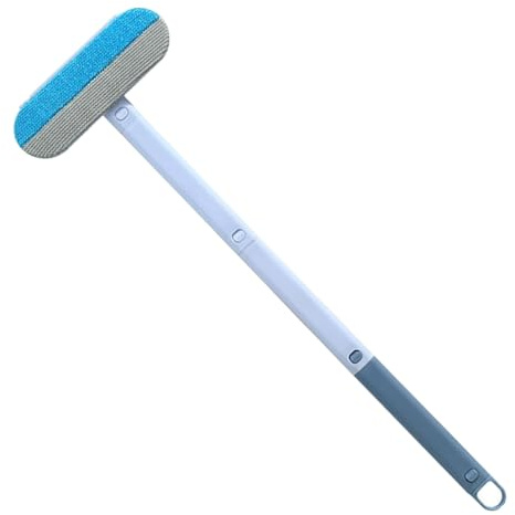 Spazzola per la rimozione dei di animali domestici, rimozione lanugine riutilizzabile, rimozione dei di gatto per bucato, scopa per la pulizia estensibile e lavabile con manico lungo