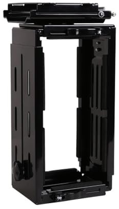 CVNIMV Soporte de Torre para computadora, Soporte para CPU, Soporte para Debajo del Escritorio, Soporte Ajustable para Torre de PC, Soporte para CPU Resistente, Soporte Colgante con rotac