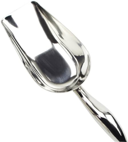 iplusmile Cuchara para Hielo Pequeña de Acero Inoxidable Pala para Alimentos y Resistente y Pulida para Cocina Bar Buffet y Fiestas