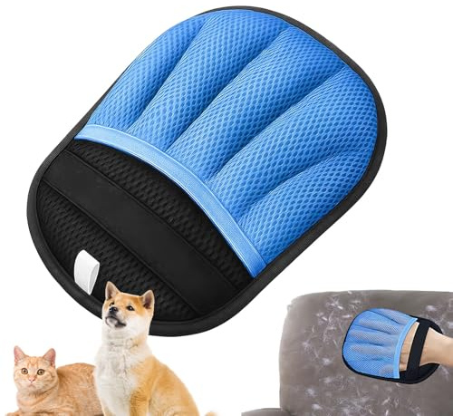 Ruhnjyg Épilateur électrostatique pour Animaux domestiques, Doux, Respirant et Lavable – Gants électrostatiques pour enlever Les Poils d'animaux | pour Poils Courts et Longs pour Chiot, Chaton, Tapis