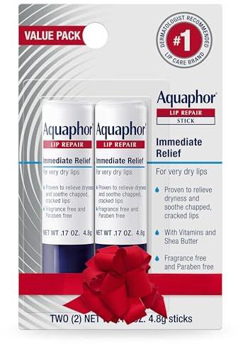 Aquaphor Lip Repair Stick - Soothes Dry, Cracked Lips - 2 Sticks