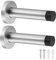 KVELEE 2 PCs Wall Mounted Door Stopper | Heavy Duty Stainless Steel Door Stops with Rubber Buffer | Doorstop with Screws and Anchors for Indoors to Protect Walls
