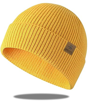 UNNESTAR Gorro de forro polar, gorro de invierno para mujer y hombre, gorro de calavera, regalo cálido, térmico y suave