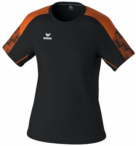 erima Camiseta EVO Star (1082410) Unisex niños, Negro/Naranja, 152