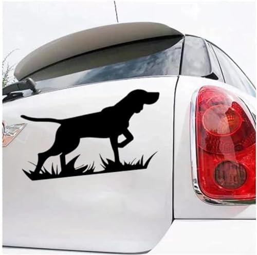 Autoaufkleber Und Abziehbilder, 30 X 17 Cm, Lustiger Vinyl-Autoaufkleber, Jagdhund, Wasserdicht, Cool, Aufkleber, Autoaufkleber Für Stoßstange, Heckscheibe (2 Stück)(2 Stück)