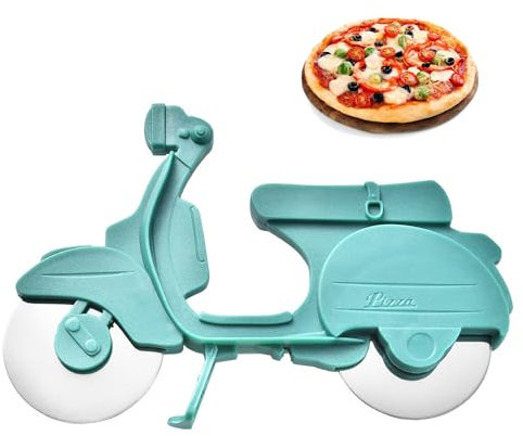 HYMAIPROSPERITY 1 Piece Non-Slip Bike Wheel Pizza Cutter - Durable Stainless Steel Wheel for Cutting Pizza