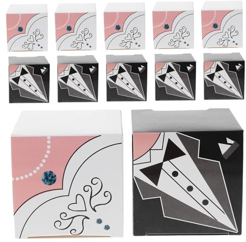 OFFSCH 50stücke Elegante Süßigkeitenboxen Für Hochzeiten Faltbare Geschenkverpackung Für Bonbons Und Snacks Für Feiern Und Besondere Anlässe