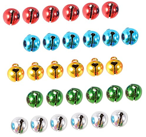 ULDIGI 150stücke Glocken Aus Messing Zum Aufhängen Weihnachts-glockenanhänger Jingle Bells Für Weihnachtsdekoration Bunte Glocken Für Weihnachtszeit