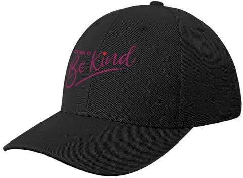CWCMZDH Casquette De Baseball C'est Cool d'être Gentil Casquette de Baseball Chapeau de thé Chapeau de Boule Sauvage Chapeau personnalisé Designer Homme Femme