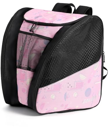 EALER SBH202 Ice Skate Bag Ice Skating Backpack, Roller Skates Ski Boot Bag, Ice & Inline Skate Bag - Large Capacity Waterproof Protective Gear