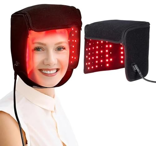 WFUAHA Chapeau De Thérapie par La Lumière Rouge À LED, Casque De Croissance des Cheveux, 215 LED, Dispositif De Thérapie À LED, pour La Perte De Cheveux, Favorise La Repousse Rapide des Cheveux