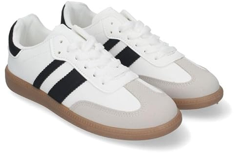 Urban Classic Retro-sneakers för kvinnor, retro, sportskor, andas, för fritidskläder, Vit, 37 EU