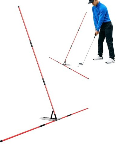 Pruojhw Golf-Schwing-Trainer, Halterung für Golfausrichtung, tragbar, multifunktional, Sporttrainer für Sportliebhaber, Vatertag,