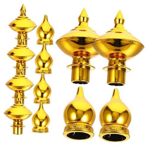 iplusmile 1 Set Testa Di Pennone Cima Del Pennone Ornamento Terminale Pennone Asta Della Bandiera Hardware Pennone Accessori Per Aste Portabandiera Ornamenti Per Pennoni Plastica 12 Pezzi