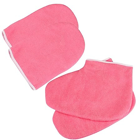 POPETPOP Set Di Guanti e Copripiedi Per Trattamento Cera Di Paraffina Guanto Per Cura Alla Paraffina Calzini Di Cera Accessori