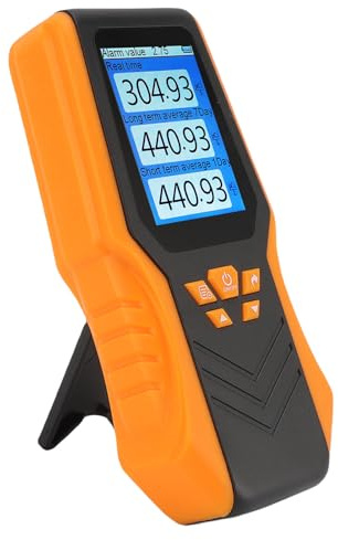 Walfront Portable Radon Detector Real Time Monitoring Detect Radon Gas in Various Settings 1.5 Seconds Sampling Time for Home Office School Basement