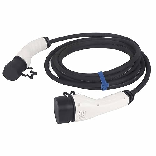 MasYosh Cable de Carga EV, 16A 11kW Tipo 2 a Tipo 2 5M Cable de Carga para Automóvil Eléctrico con IP55 a Prueba de Agua, para Mercedes