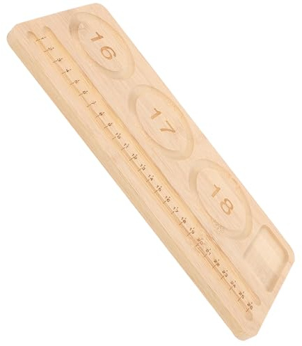 SEWACC Tavola per Perline in Bambù con Misuratore Integrato Vassoio Allungato per Creazione Braccialetti Fai da Te Strumento Artigianale Ecologico per Design Gioielli e Hobby Creativi
