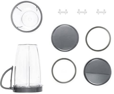 Axer 11 pcs Blender Replacement Parts Compatible with Nutribullet 600W & 900W - Blender Cups and Lids (18oz/24oz) with Lid Ring Gaskets and Shock Pad