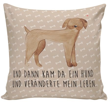 Mr. & Mrs. Panda 40x40 Kissen Hund Dogge - Geschenk, Kissen 40x40, Motivkissen, Hundemotiv, Sofakissen, Hundeliebe, Kissenhülle, Deutsche Dogge,