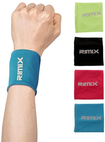 4Pcs Training Handgelenk Schweißband Atmungsaktiv, Schweißbänder Handgelenk Schnelle Absorption, Sport Wristbands Absorbierende Schweißbänder für Tischtennis Fußball Basketball